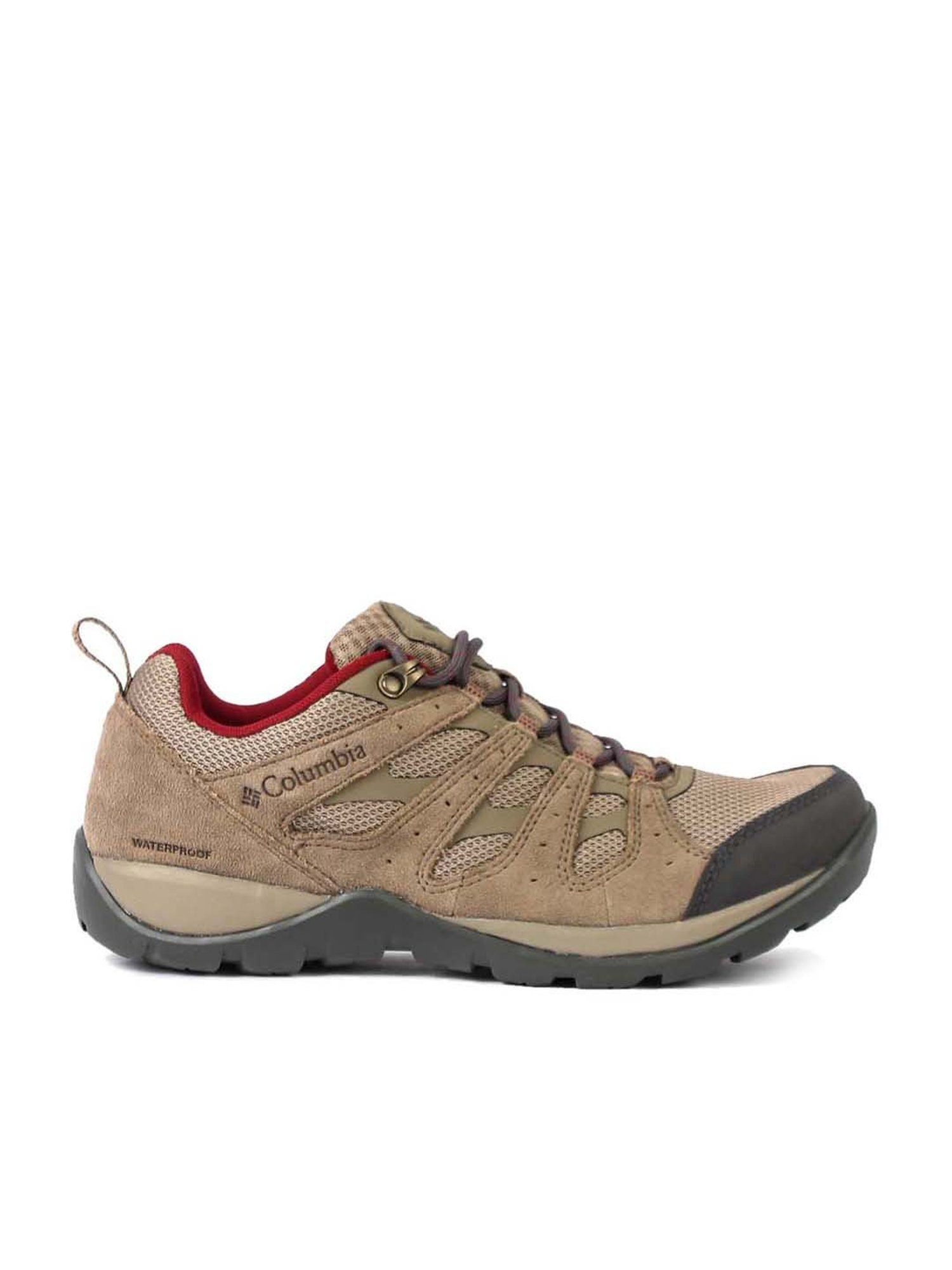 Columbia Women's REDMOND V2 WP Pebble Brown Hiking Shoes