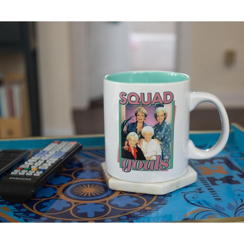 Silver Buffalo The Golden Girls "Squad Goals" Ceramic Mug | Holds 20 Ounces