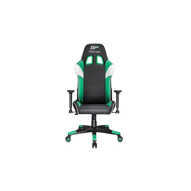 Gaming Chair GP Series- Professional & Textured- Gaming/Streaming - Long time Sitting- Inspired by Racing car- Ergonomic Design- Rocking Function (Blue)