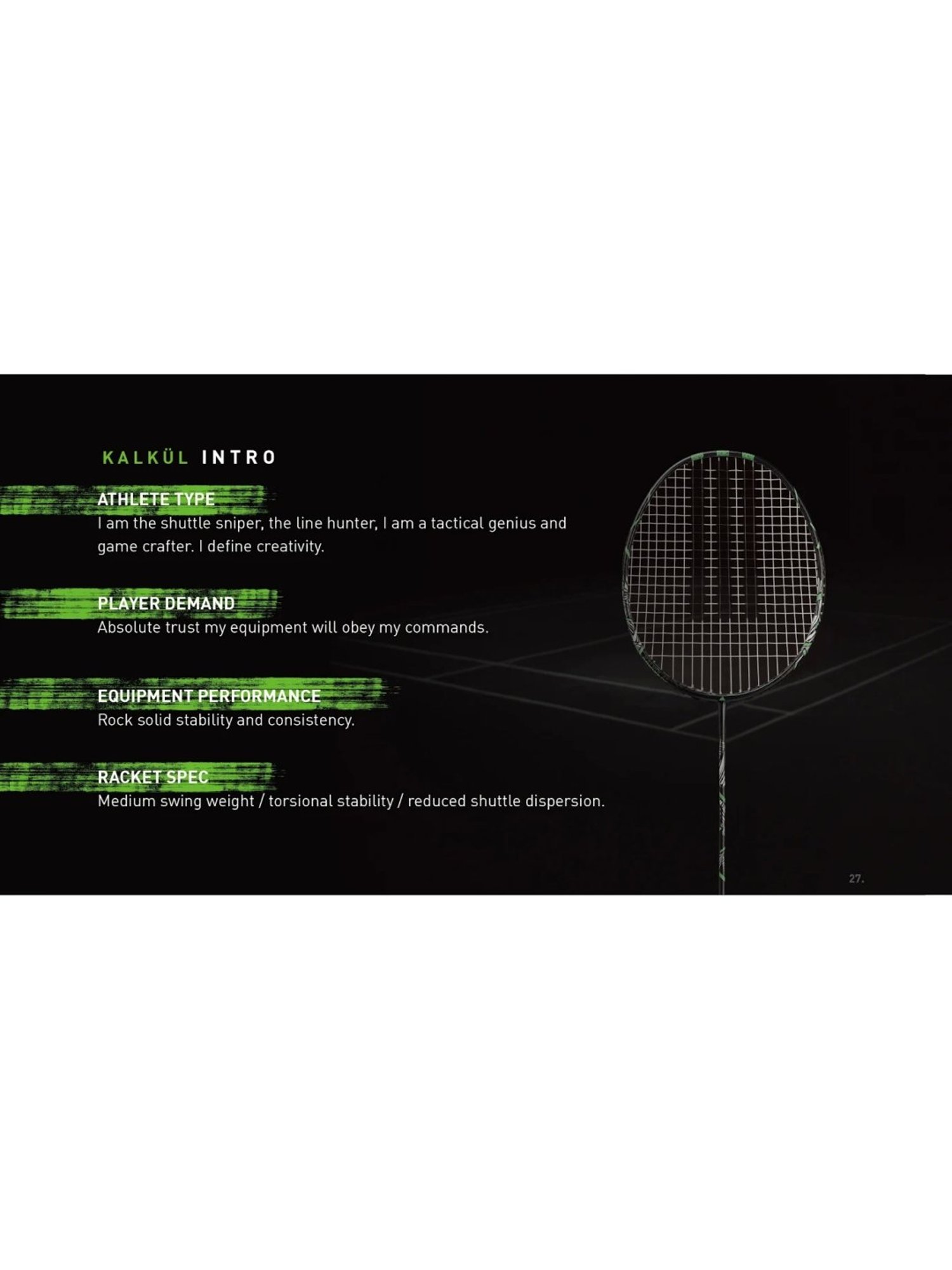 Adidas Kalkul A5 Black Badminton Racquet (Size-G5)