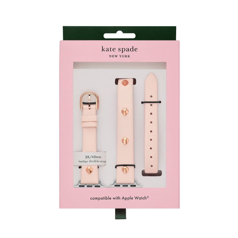 Kate Spade New York Apple Watch 38/40mm Double-Wrap Band - Blush Leather
