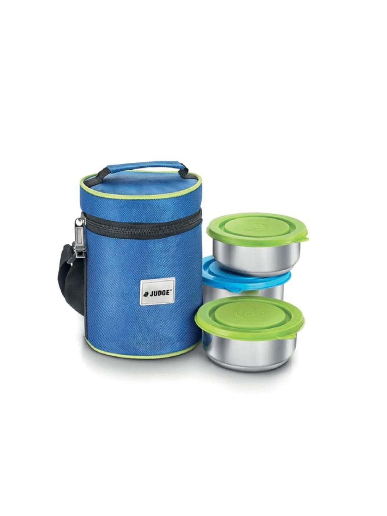 JUDGE Multicolor Stainless Steel Insulated Lunch Box Set with Bag