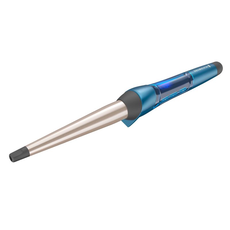 Remington Pro Professional Titanium Conical Barrel Curling Wand - Blue - ½" to 1" - CI96W2