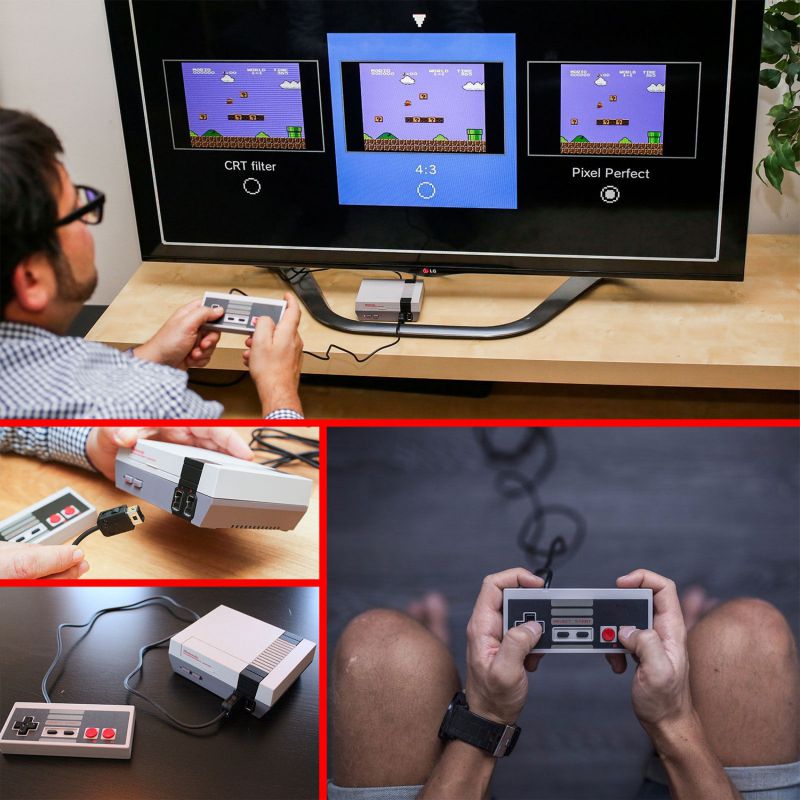 Nintendo NES Classic Mini Edition Carry Bag Gamepad Controller 2 PCS 3m Extension Cables