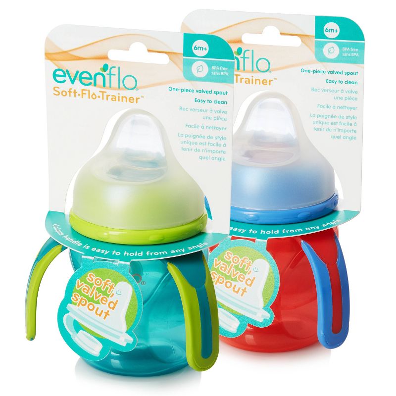 Evenflo Soft Flo Trainer Cup - 2pk - 5oz