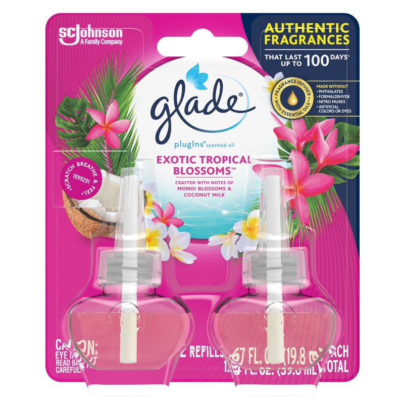 Glade Exotic Tropical Blossom PlugIns Refill - 2ct