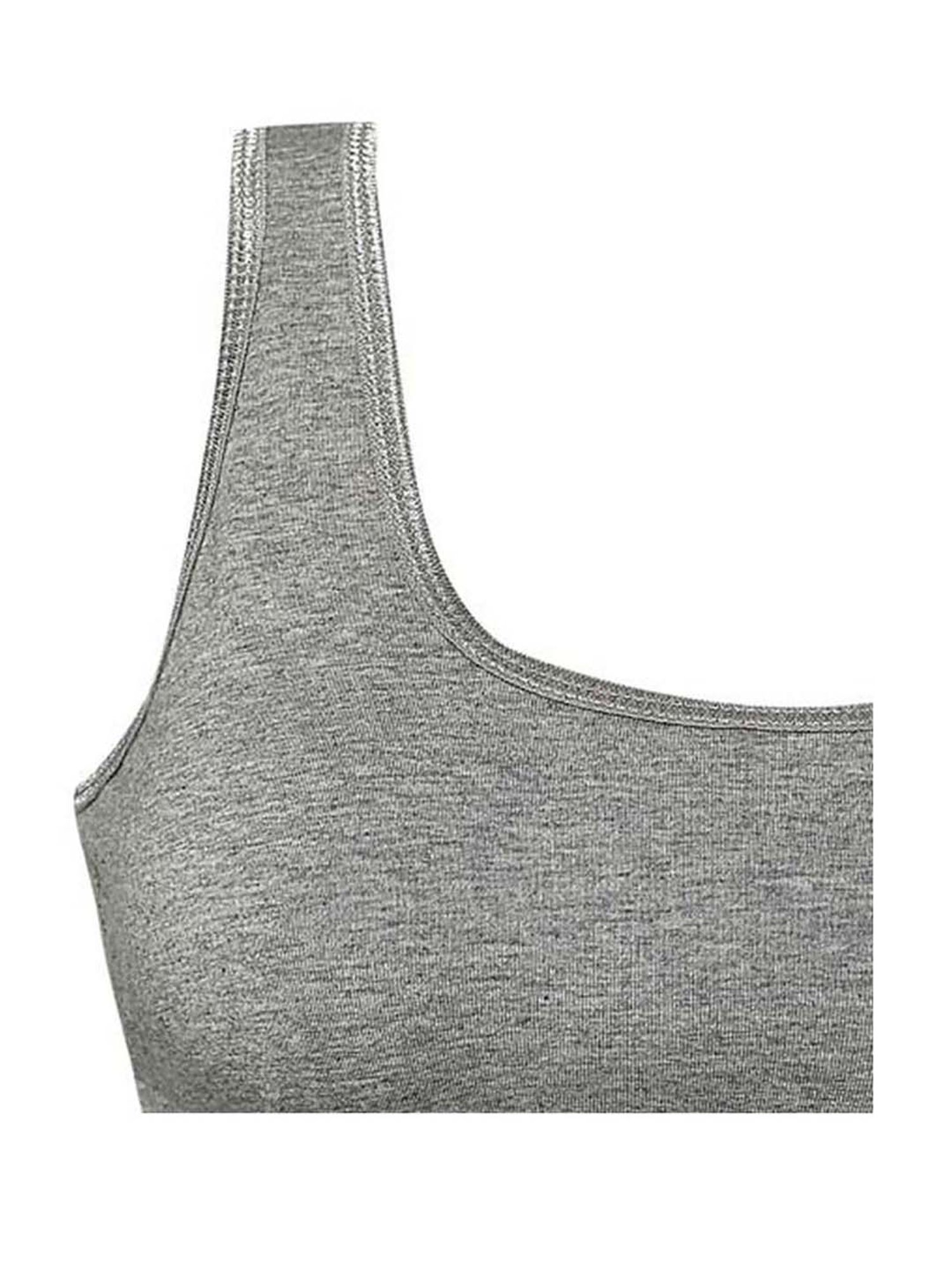 Tiny Bugs Kids Grey Cotton Printed Sports Bra