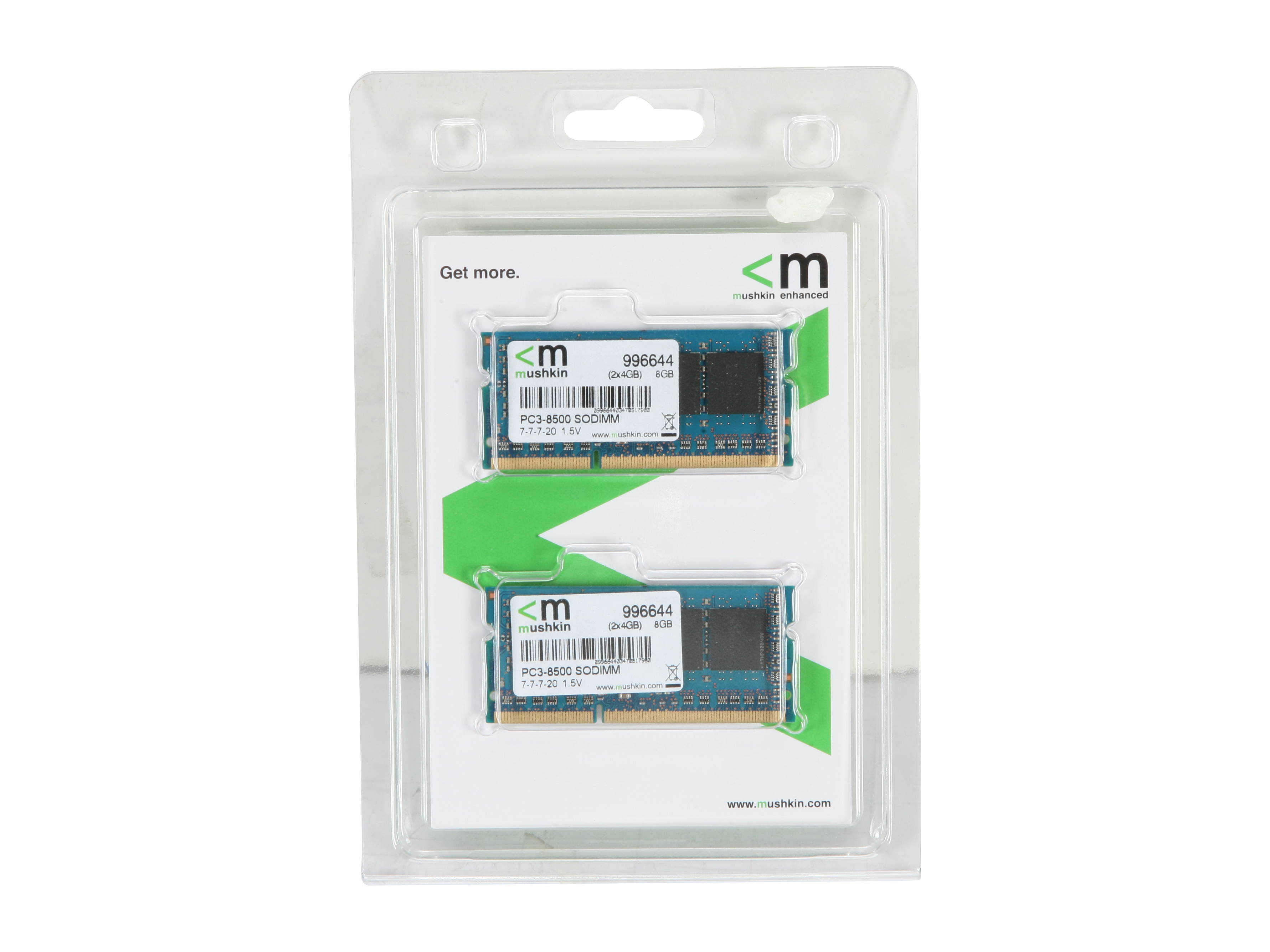 Mushkin Enhanced 2GB 204-Pin DDR3 SO-DIMM DDR3 1066 (PC3 8500) Laptop Memory Model 991643