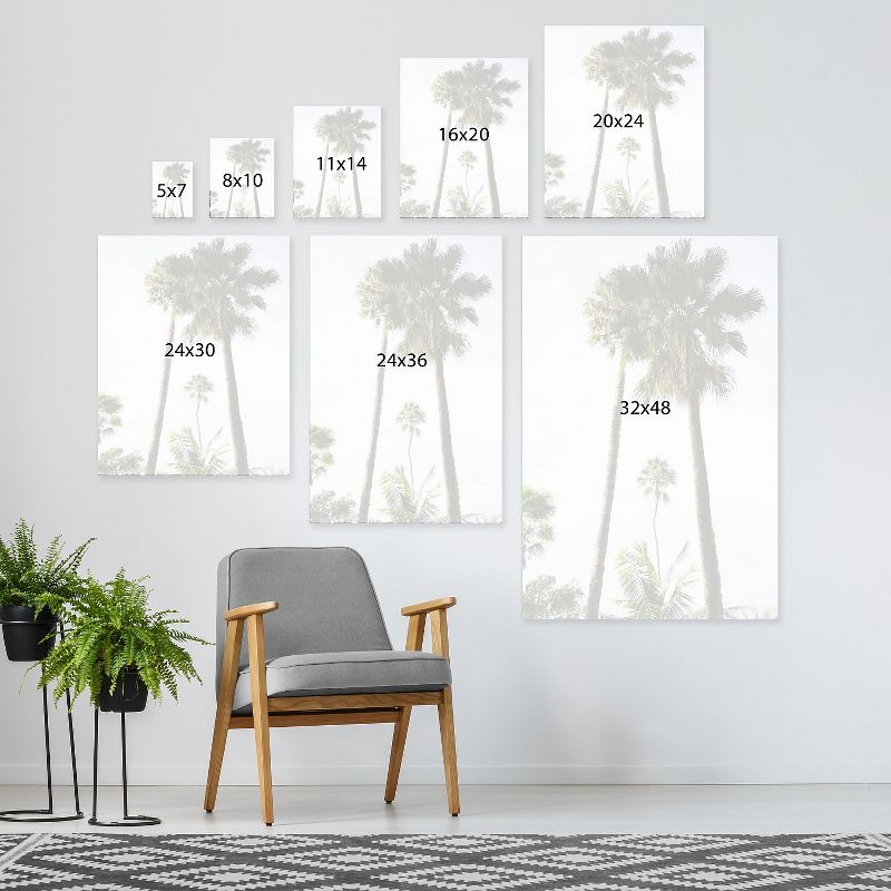 Americanflat For The Love Of Palmtrees by Raisa Zwart Wall Art Canvas - 11" x 14"