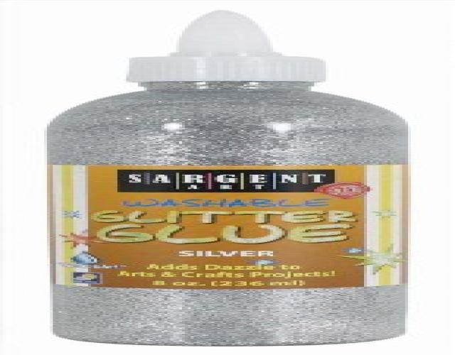 Sargent Art 221982 8Ounce Glitter Glue, Silver