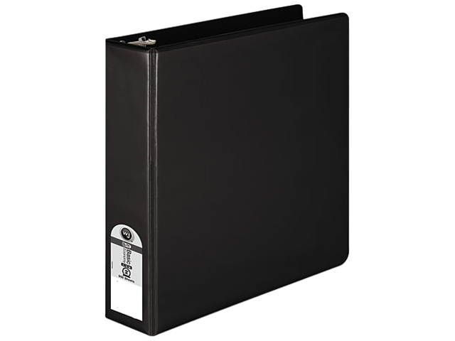 Wilson Jones 362-44B Economy Vinyl Round Ring View Binder, 11 x 8-1/2, 2" Capacity, Black