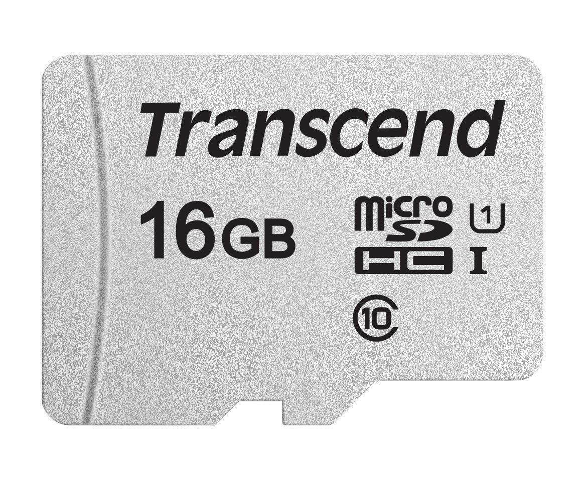 TRANSCEND INFORMATION TS16GUSD300S 16GB UHS-I U1 MICROSD W/O ADAPTER