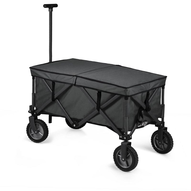Oniva Adventure Wagon Elite Portable Utility Wagon with Table & Liner - Dark Gray