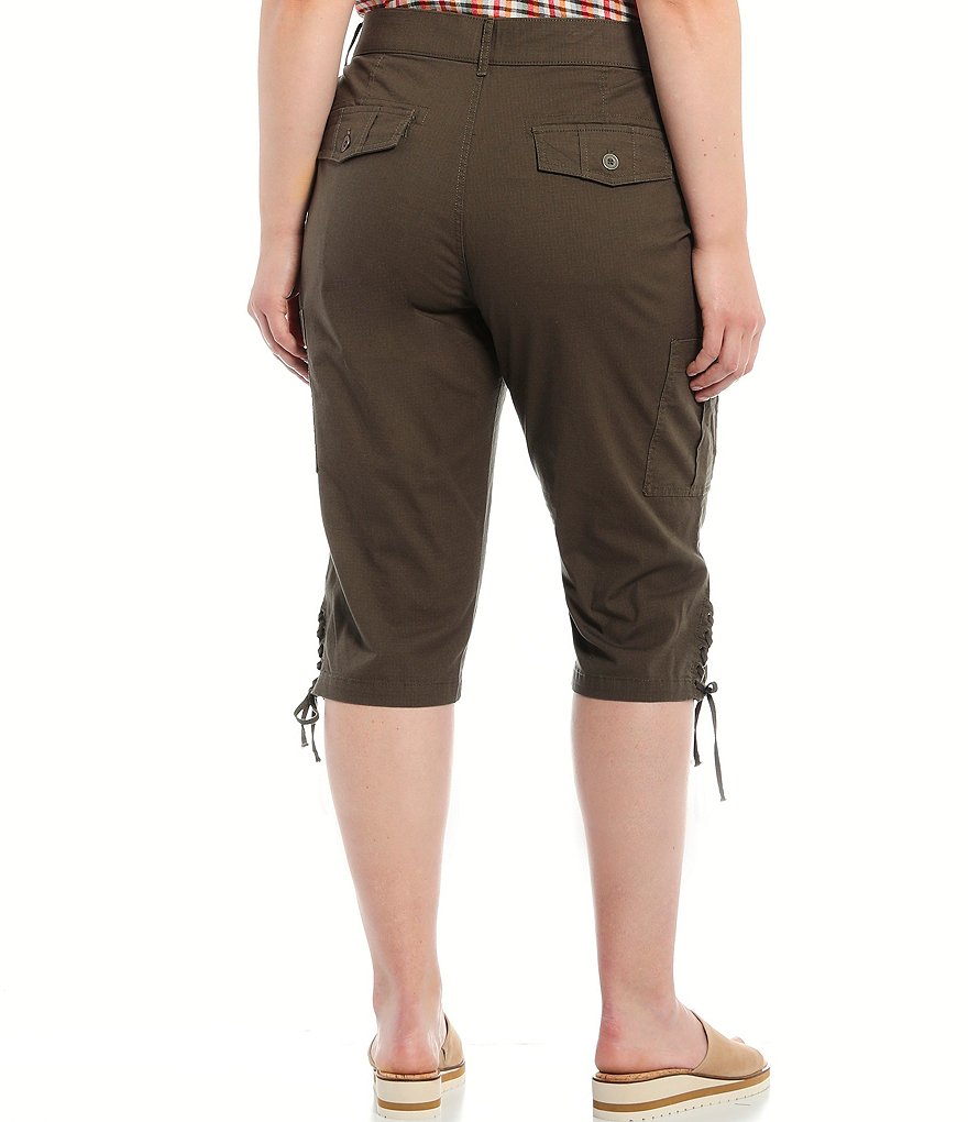Code Bleu Plus Size Cropped Cargo Pants