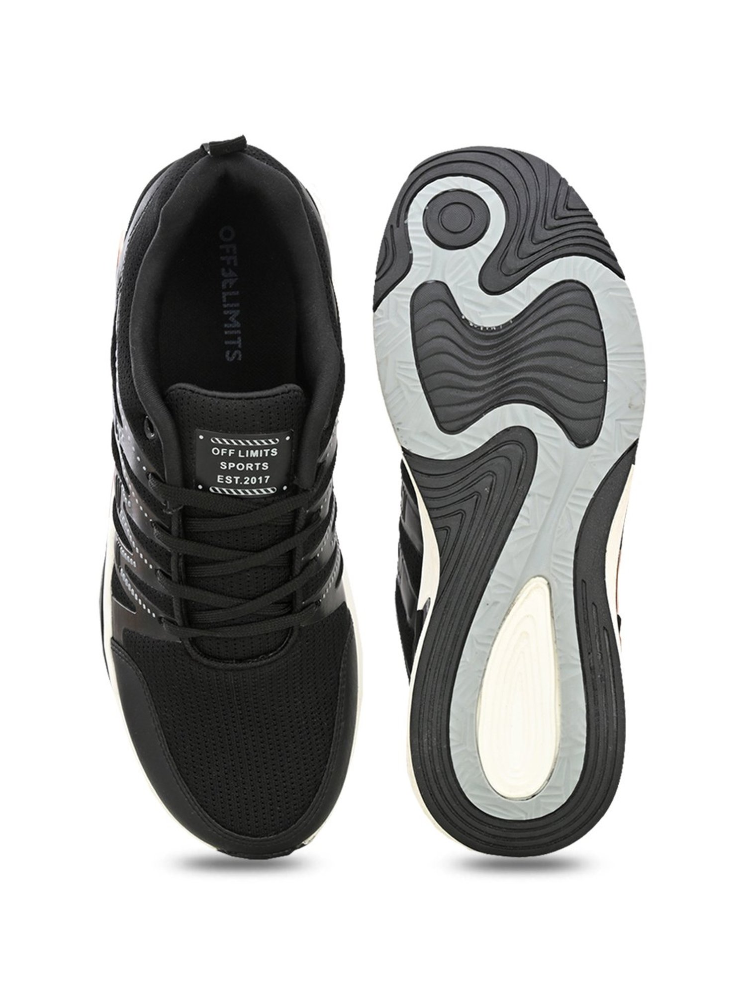 OFF LIMITS Men's Black Running Shoes