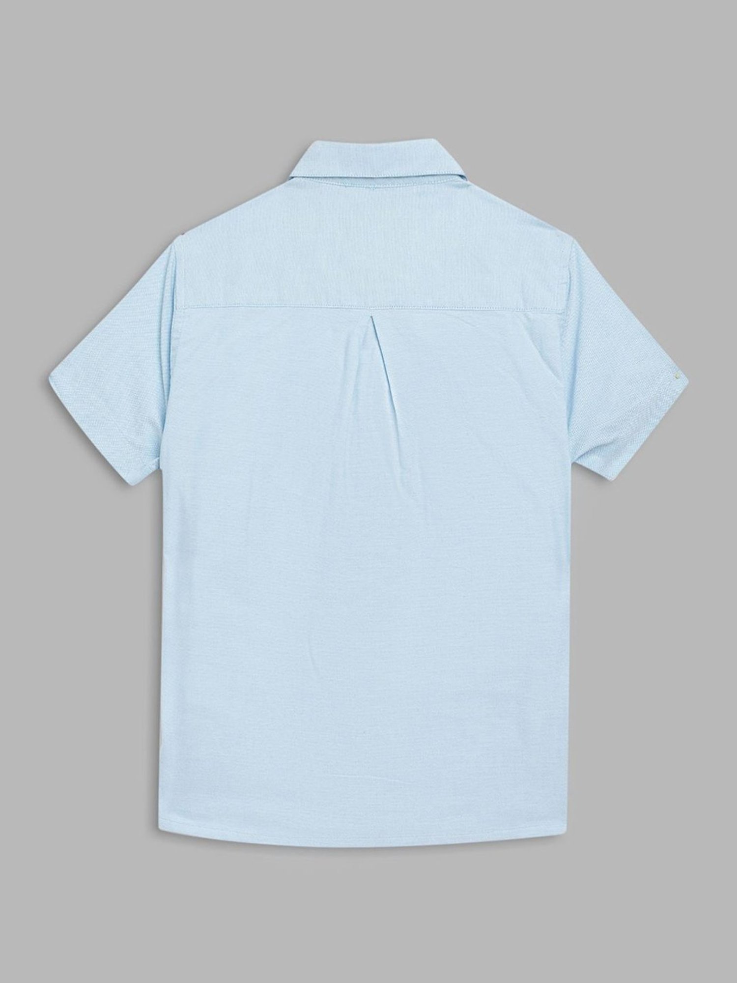 Blue Giraffe Kids Blue Regular Fit Shirt