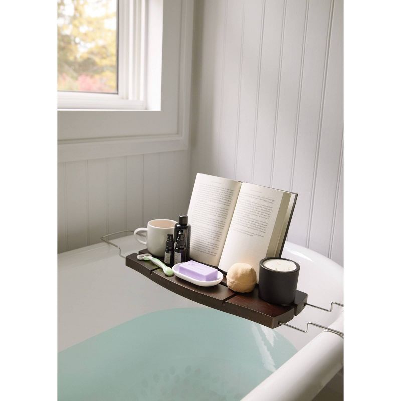 Aquala Bath Tub Caddy Brown - Umbra