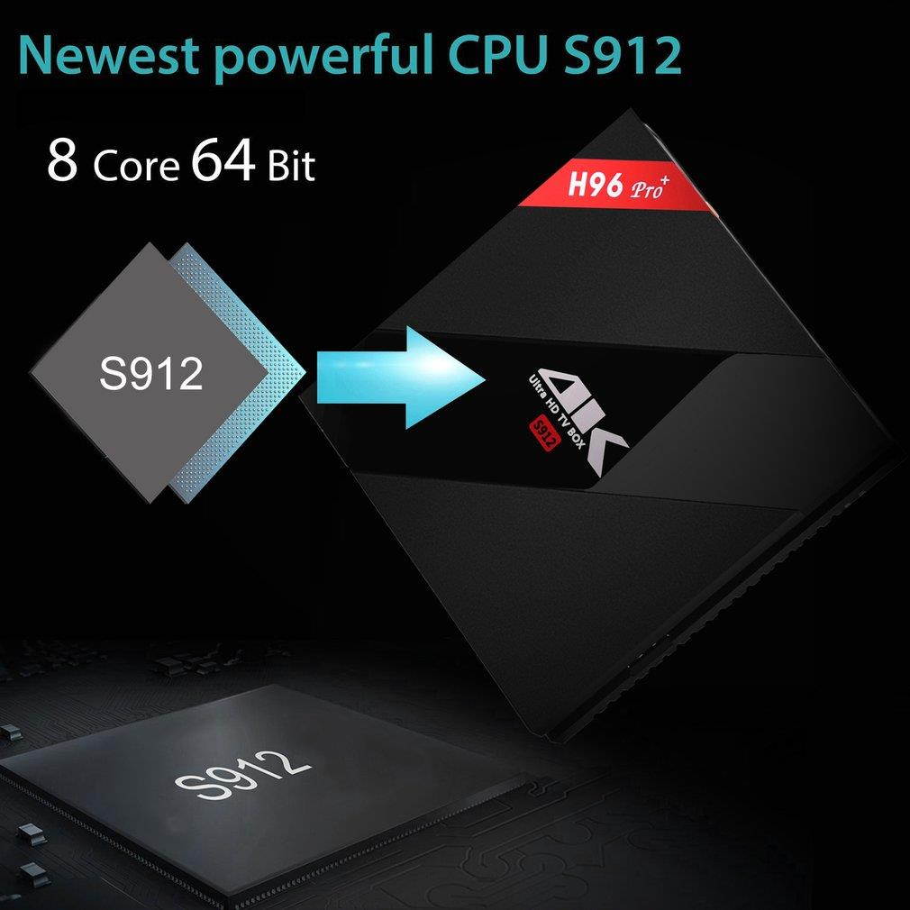 H96 pro+ Portable Size Home Smart TV Box Tops S912 Octa Core 3+16G Dual Band Wireless WIFI Media Player for Android