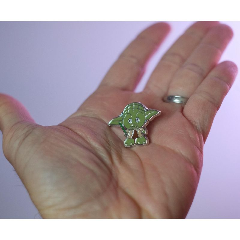 Seven20 Star Wars Yoda Stylized Plush Character And Enamel Pin | Measures 7 Inches Tall