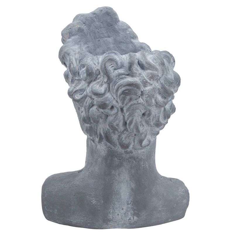 21" Resin Apollo Bust Figurine Gray - Sagebrook Home