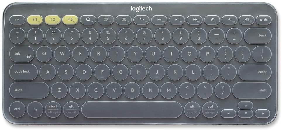 Silicone Keyboard Cover for Logitech Bluetooth Multi - Device Keyboard Cover K380 (Model: K380) Ultra Thin Protective Skin (for Logitech K380, Clear)