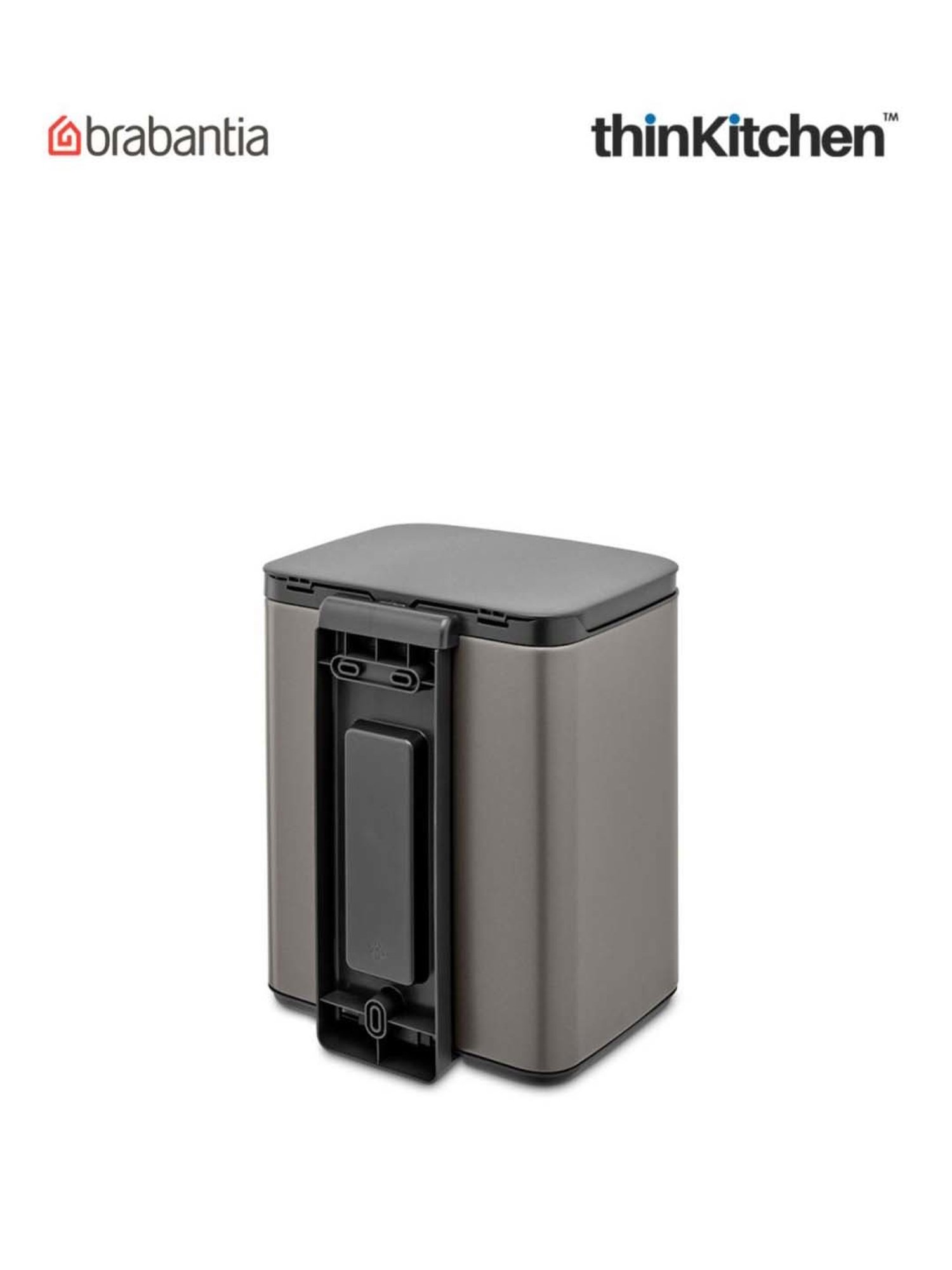 Brabantia Green Plastic Sort & Go Waste Bin (3 L)