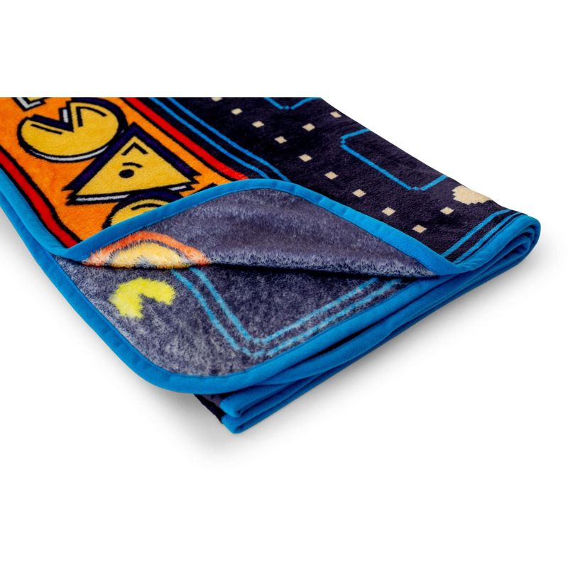 Just Funky Pac-Man Maze Fleece Throw Blanket | Cozy Lightweight Blanket | 45 x 60 Inches