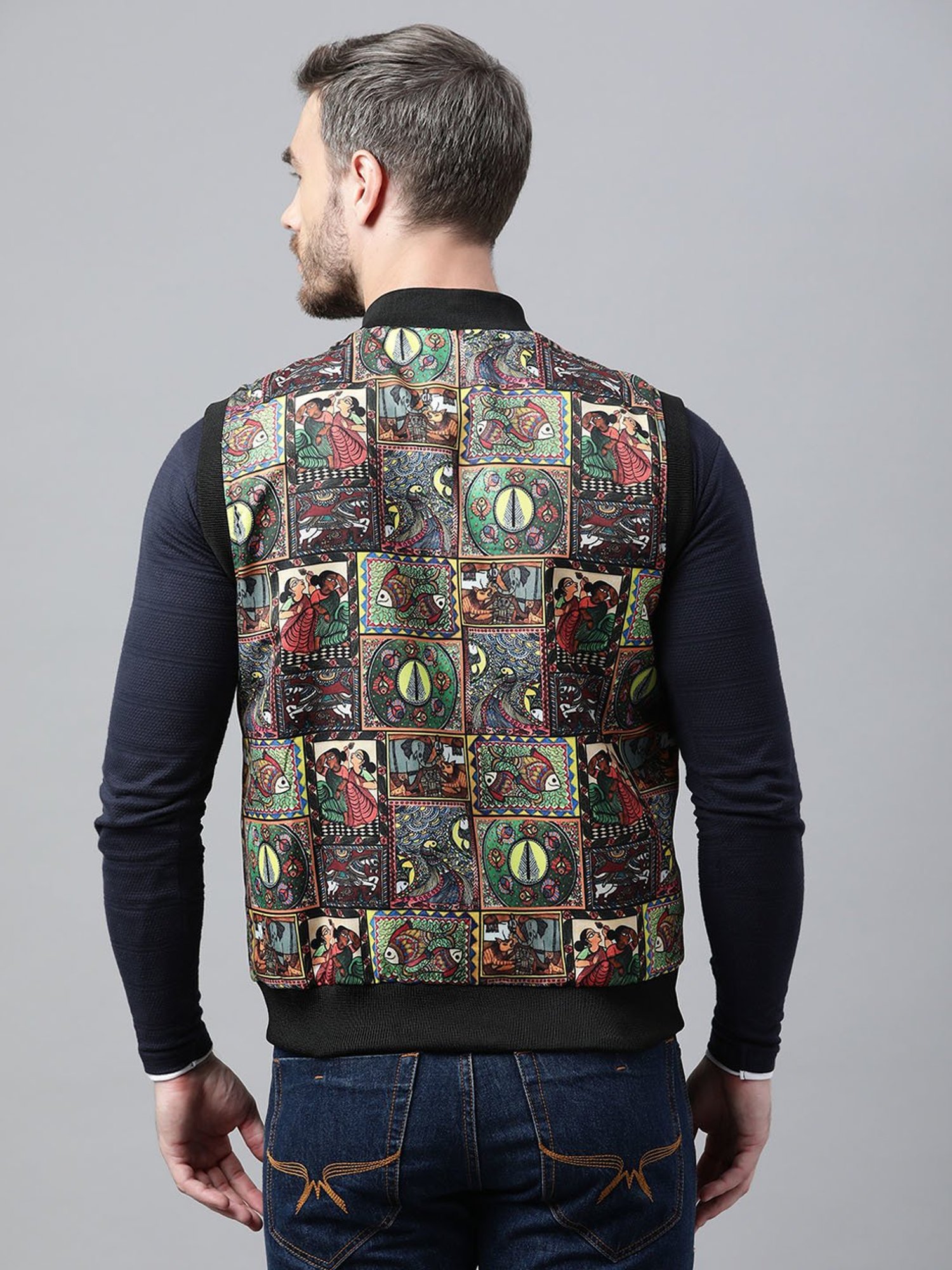 Hummel Grey Regular Fit Bomber Jacket