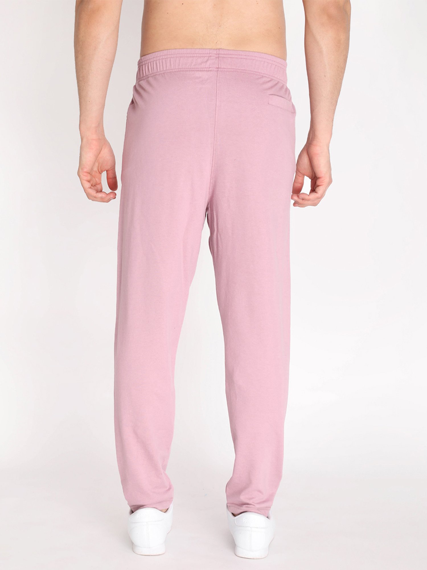 Chkokko Pastel Pink Regular Fit Trackpants