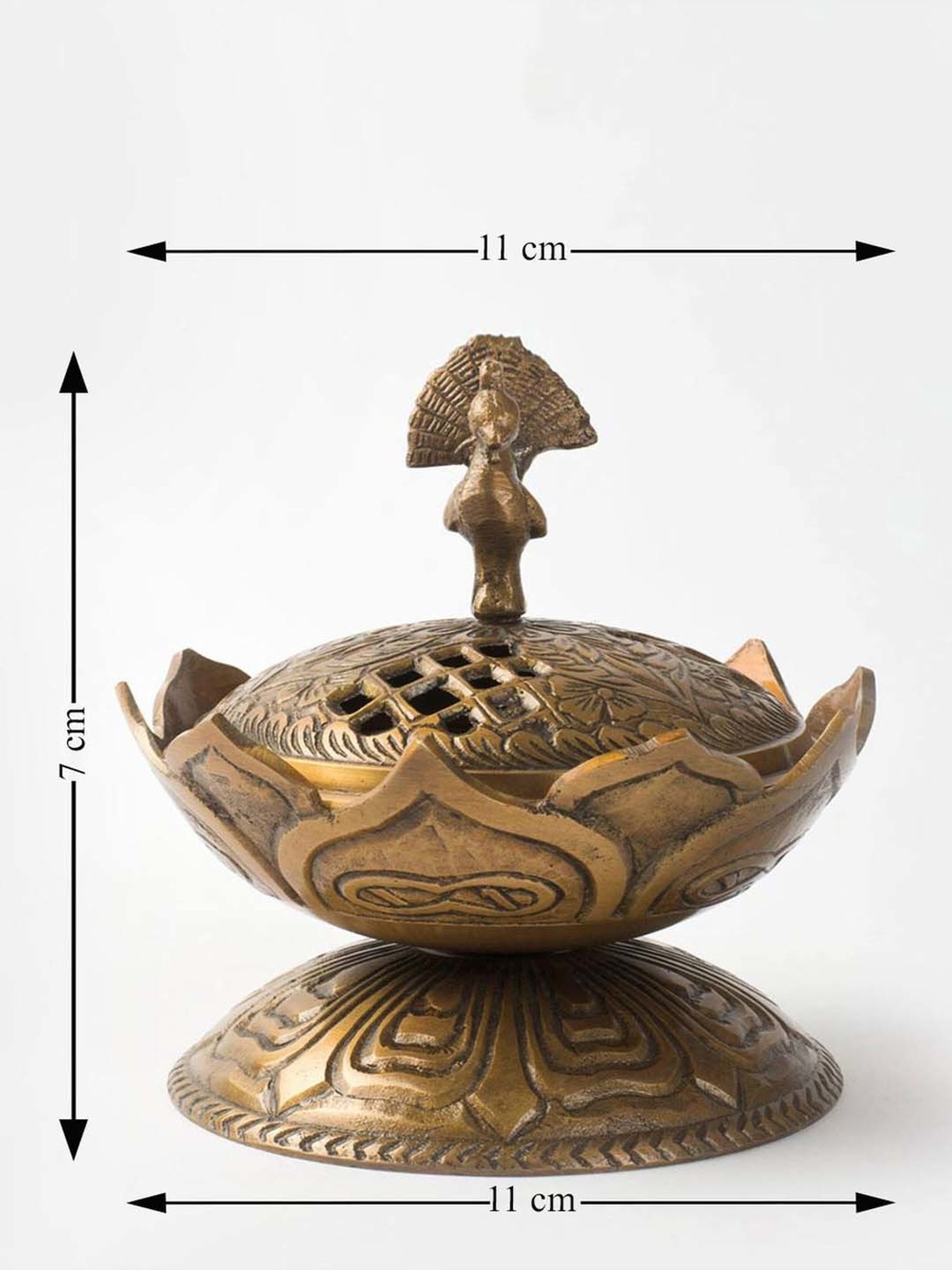 Fabindia Home Mehnoor Golden Metal Dhuna