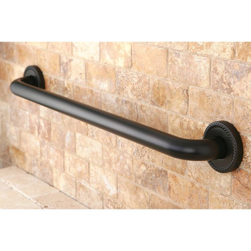 12" Laurel Decorative Grab Bar Oil Rubbed Bronze - Kingston Brass