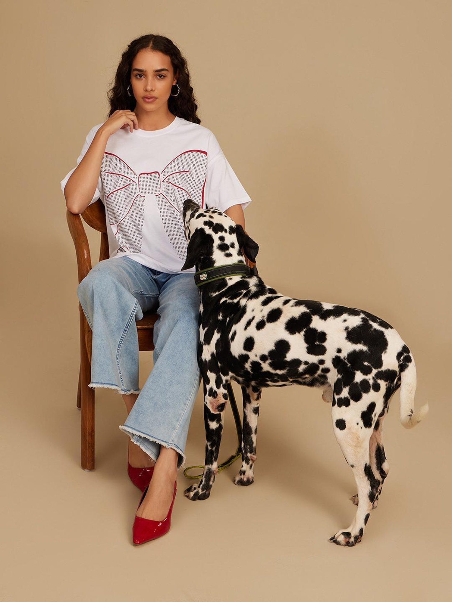 Disney Minnie Bow Heat Stud T-Shirt