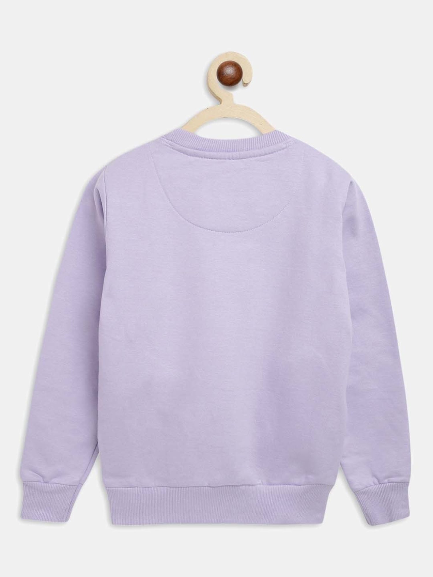 Tales & Stories Kids Lilac Printed Full Sleeves Sweatshirt