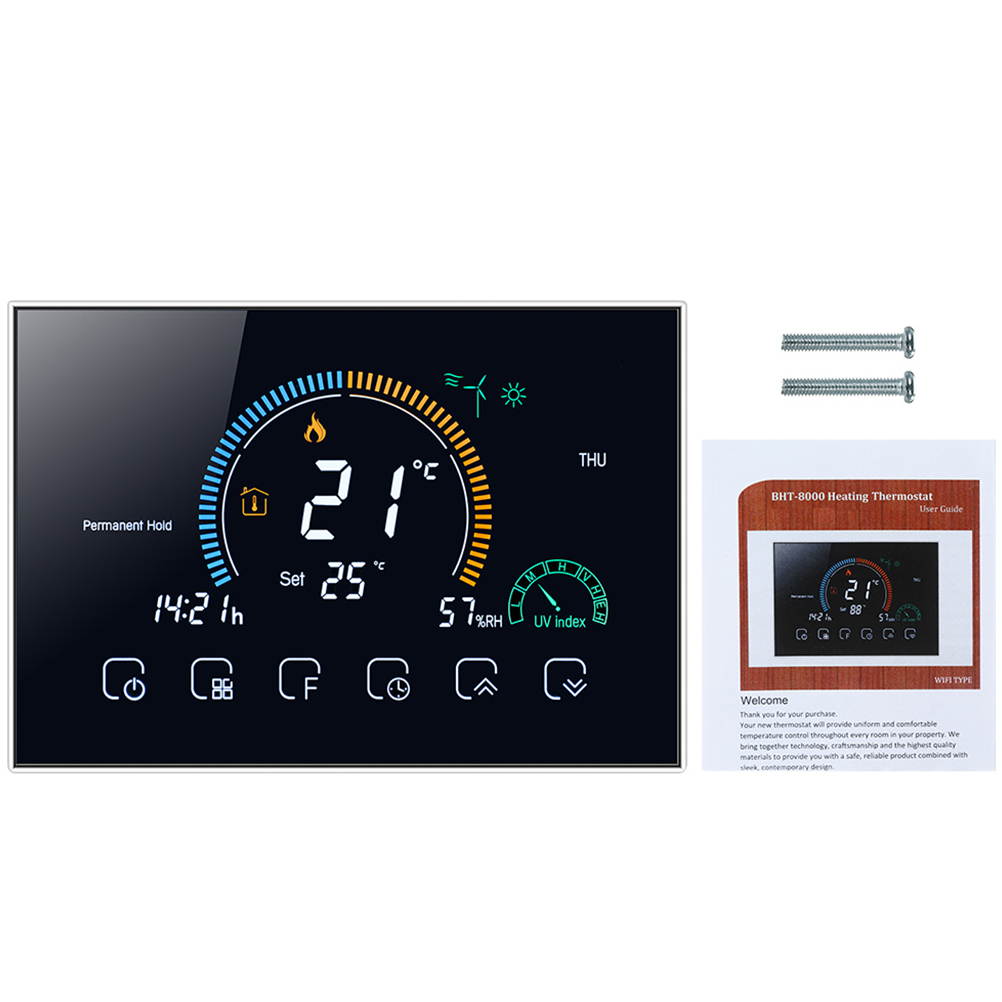 HOMEMAXS BHT-8000-GCLW Wi-Fi Thermostat Smart Thermostat Indoor Smart Temperature Controller For Home Office Hotel