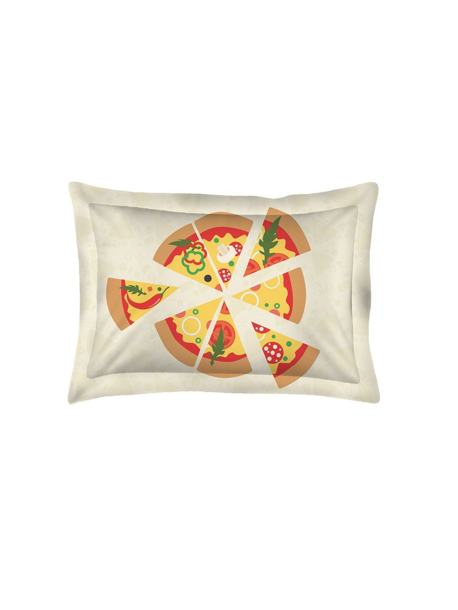 Boutique Living Rock & Room Geometric Brown 210 TC Cotton Single Bed Sheet with 1 Pillow Cover