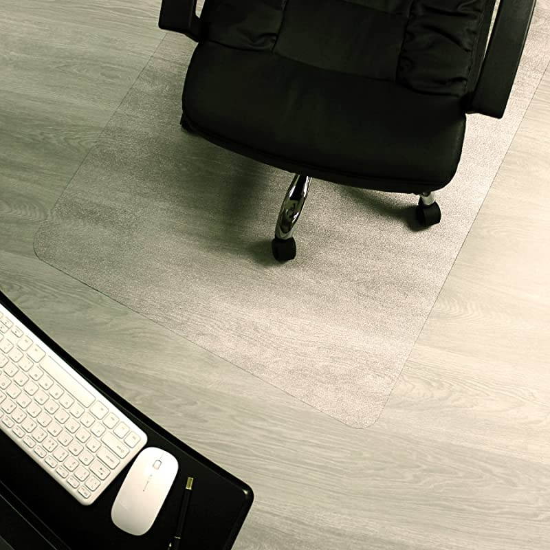 Enhanced Polymer EcoFriendly Office Chair Mat for Hardwood Floors 30 x 48 | Rectangular Hard Floor Protector Transparent | Shipped Flat | Multiple Sizes