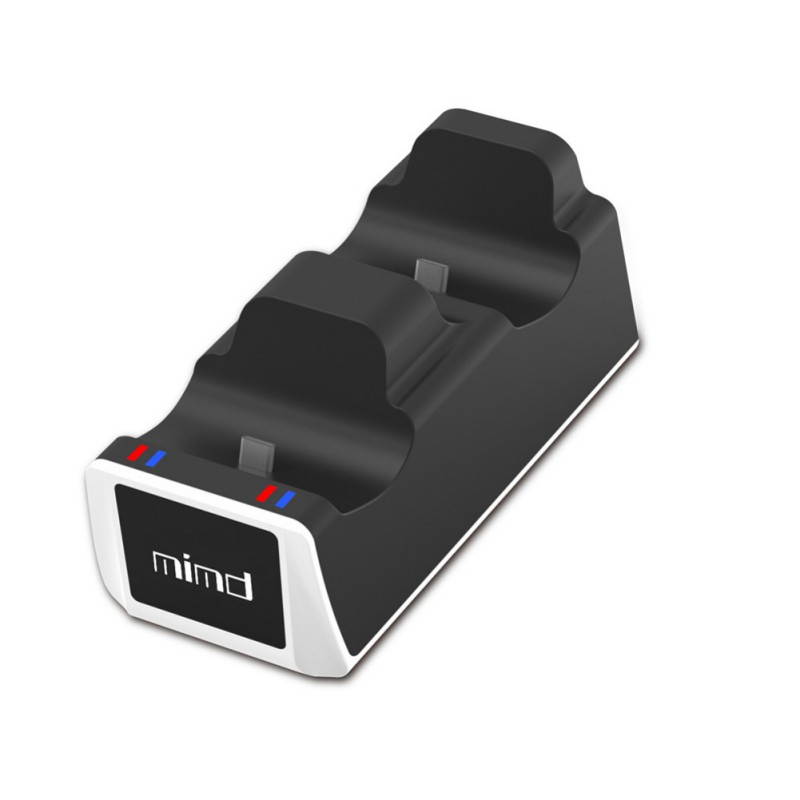 Handle Controller USB Charger Dual Charging Dock Stand Station Cradle Holder For PS5 Gaming Console Gamepad Accessories (Black)