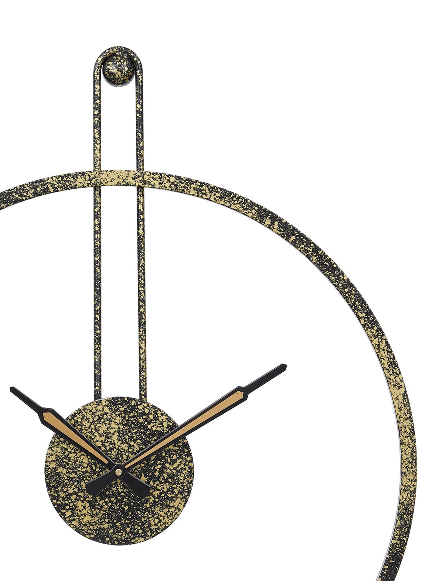 CHRONIKLE Round Multicolor Iron Wall Clock