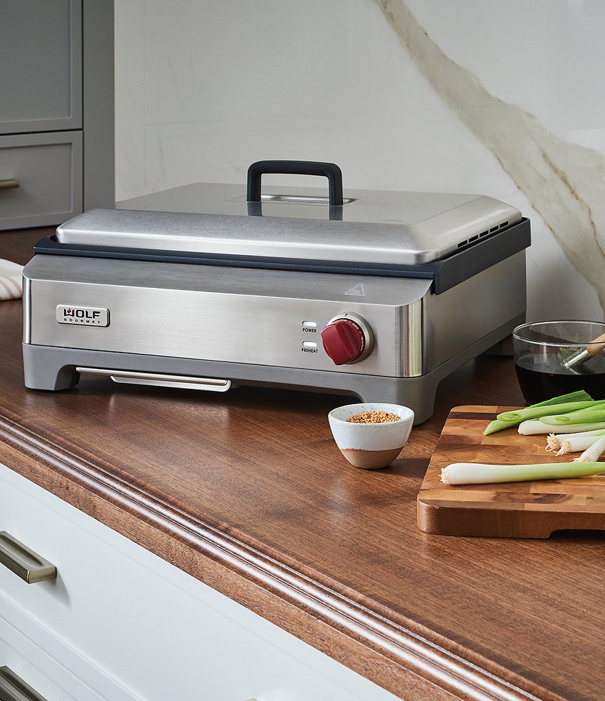 Wolf Gourmet Electric Griddle with Red Knob