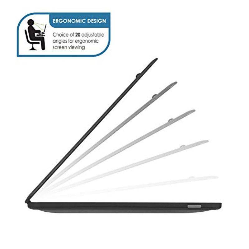 LapGear Commuter Laptop Stand - Padded Lap Desk with 20 Adjustable Angles - Black - Fits Up to 15.6 Inch Laptops and Most Tablets - Style No. 49108 (49108)