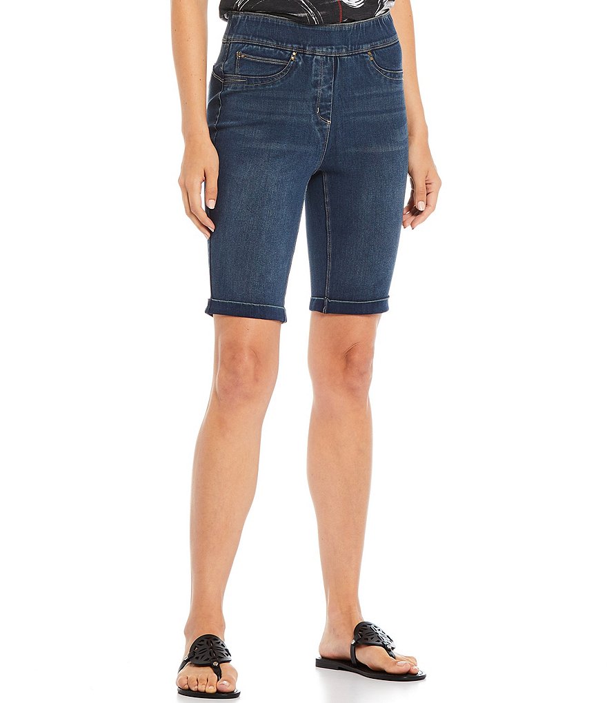 Ali Miles 5-Pocket Pull-On 10#double; Skimmer Shorts