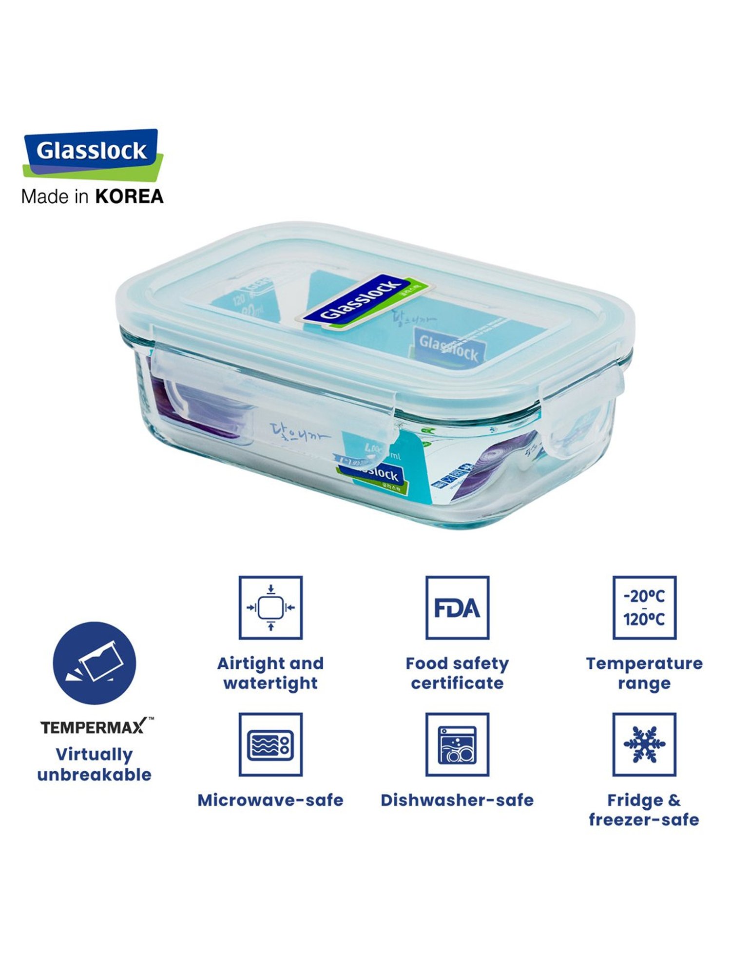 Borosilicate Glass Containers with Lids Microwave Safe Container for Glass Food Storage Containers