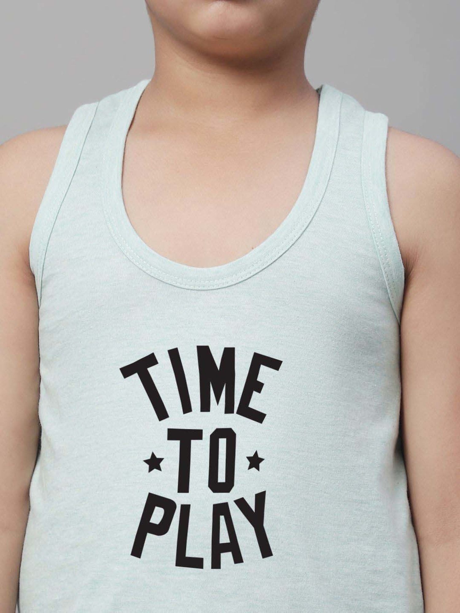 Palm Tree Kids White Printed Vest