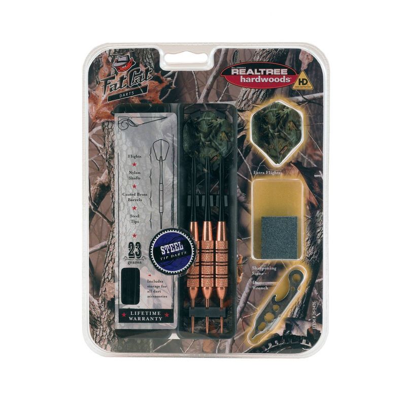 Fat Cat Realtree Hardwoods HD Steel Tip Darts 23gm