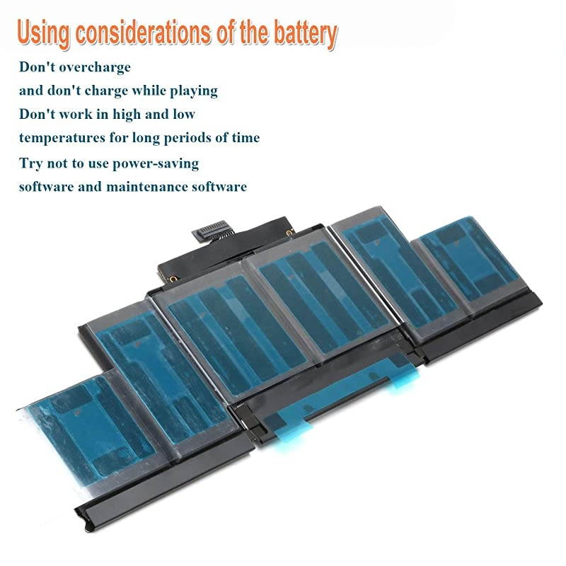 Laptop Battery for MacBook Pro 15 inch Retina A1398 Late 2013 Mid 2014 Early 2015 Version ME293 ME294 MGXA2 MGXC2 MJLQ2 MJLT2 MJLU2