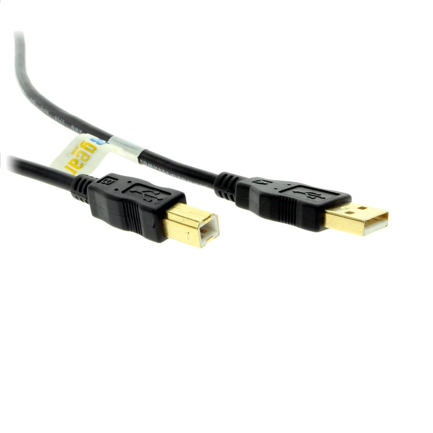 USBGear USB Cable A to B  8 inch High-Speed USB 2.0