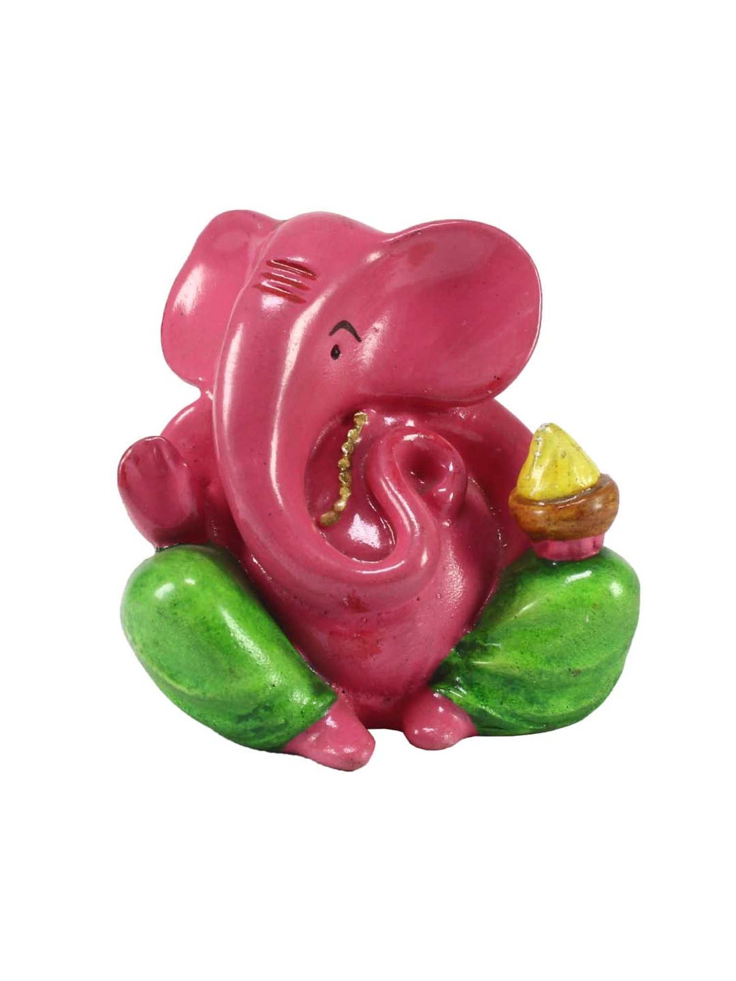 eCraftIndia Decorative Lord Ganesha Showpiece for Car Dashboard, Home Temple and Office Desks