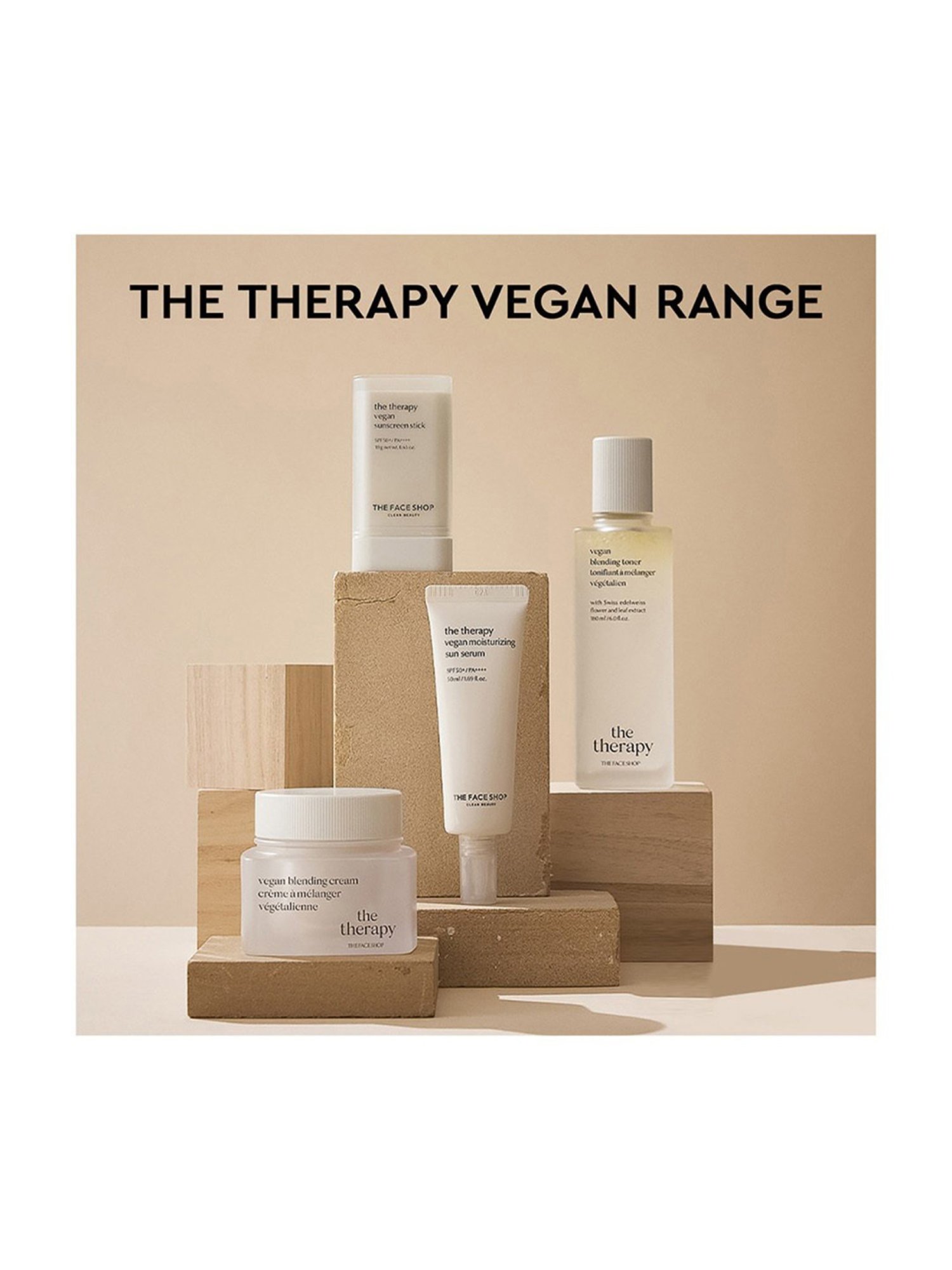 The Face Shop Therapy Vegan Moisturizing Serum Sunscreen with SPF 50 - 50 ml