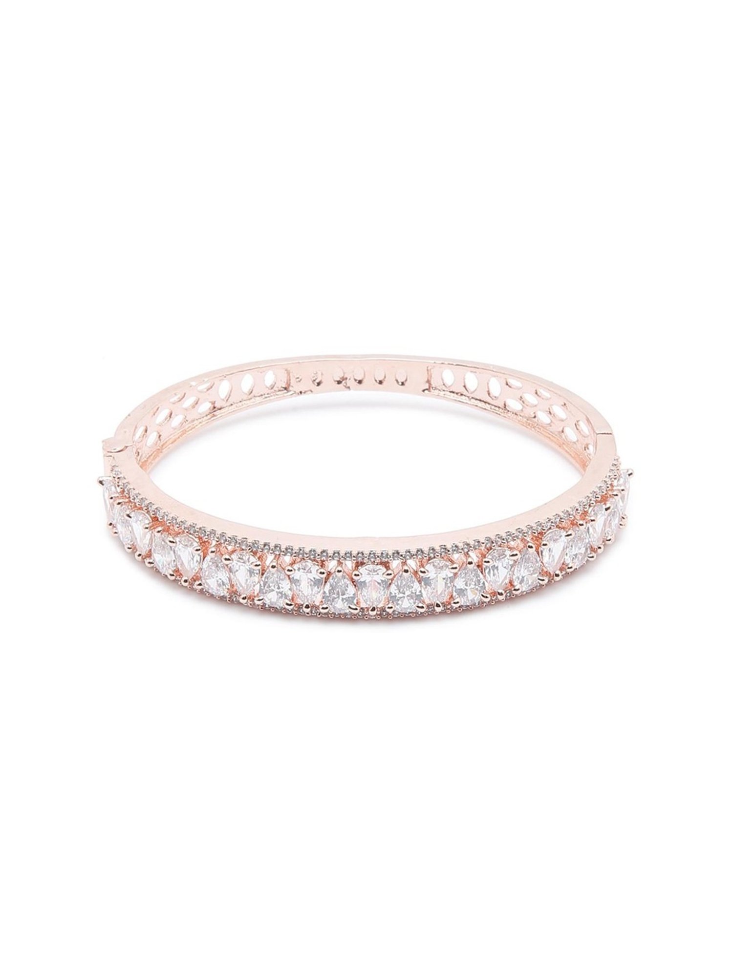YouBella Jewellery Celebrity Inspired Gold-Plated American Diamond Classic Bracelet