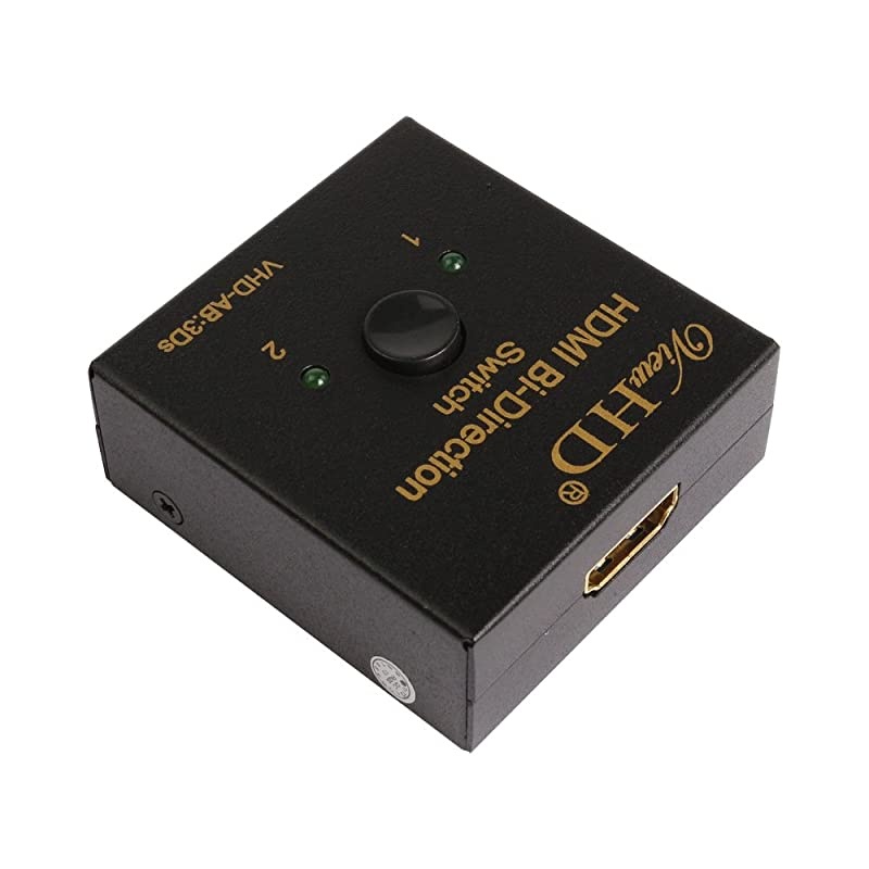 AB BiDirectional 2x1 | 1x2 HDMI Switch | Ultra HD | 4K | 3D | HDMI v14 | VHDAB3Ds